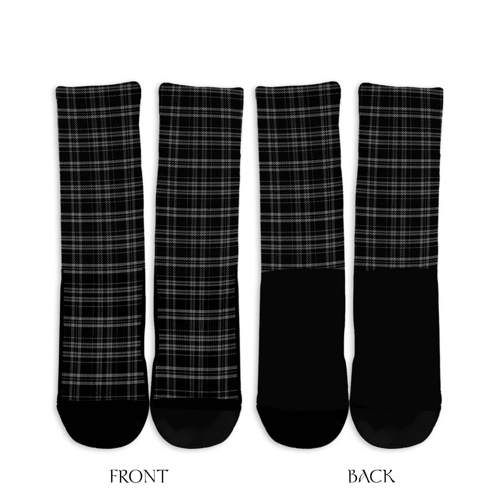 Clergy Grey Tartan Crew Socks - Tartanvibesclothing