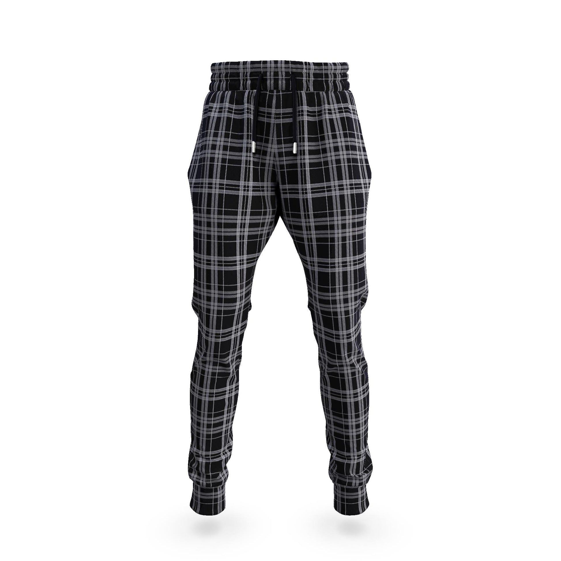 Clergy Grey Tartan Joggers Pants 5XL - Tartan Vibes Clothing