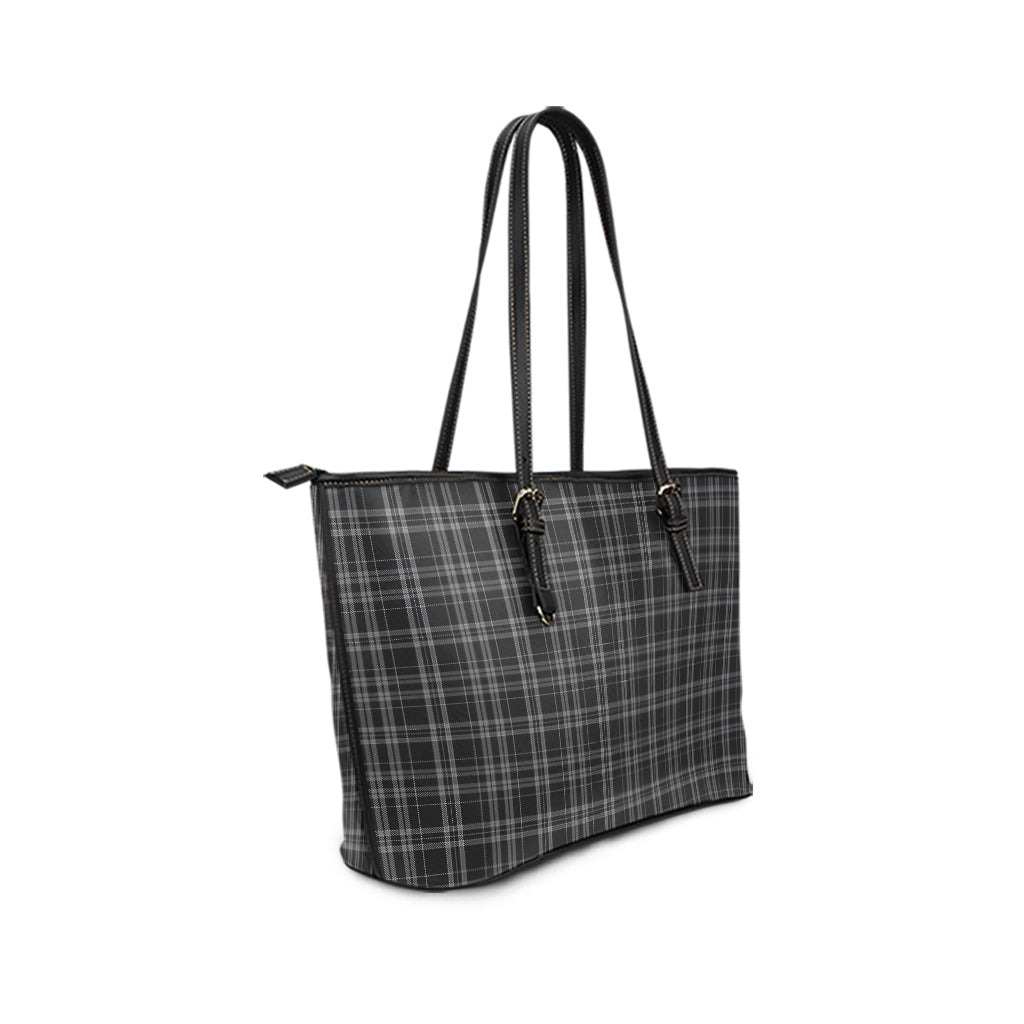 clergy-grey-tartan-leather-tote-bag