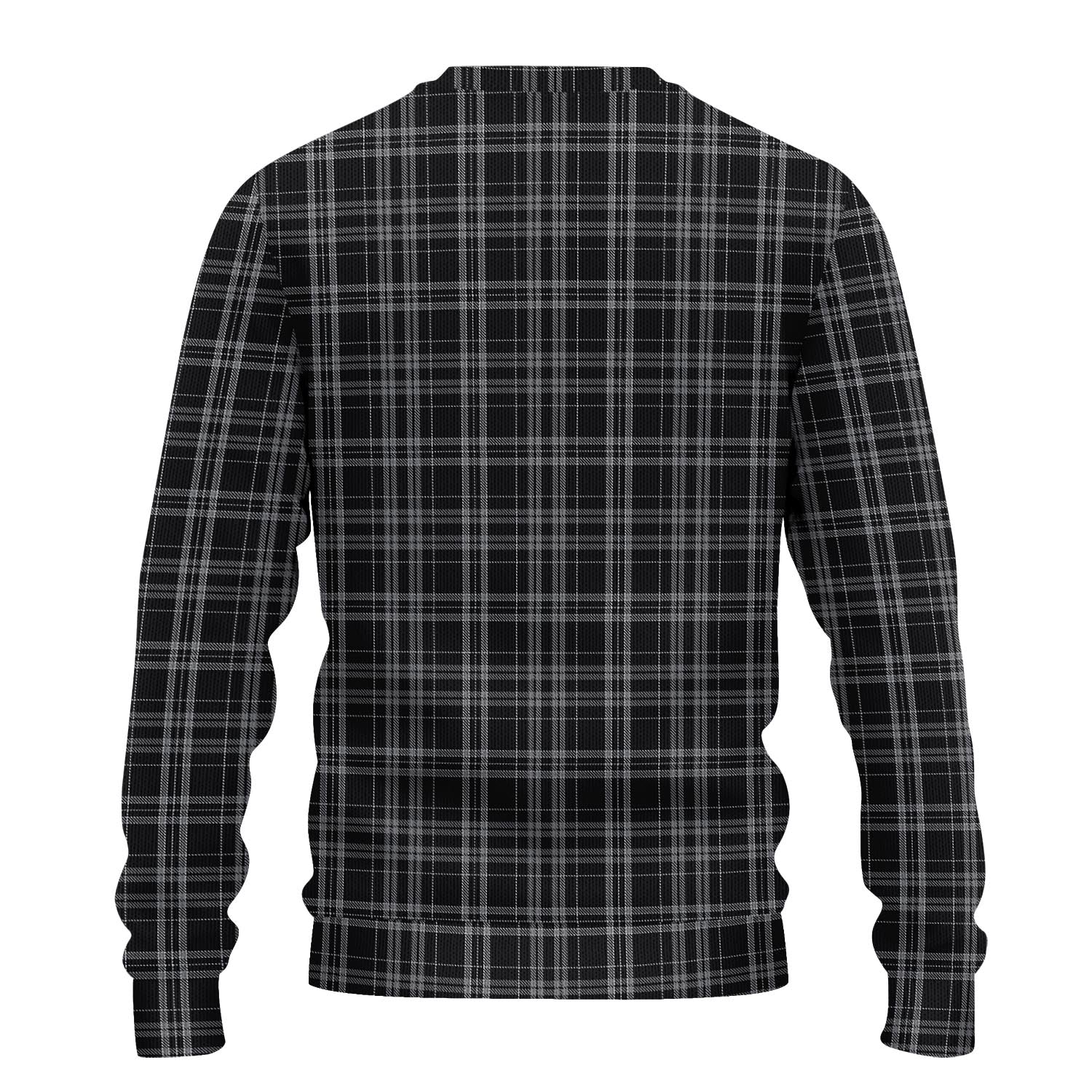 Clergy Grey Tartan Knitted Sweater - Tartanvibesclothing