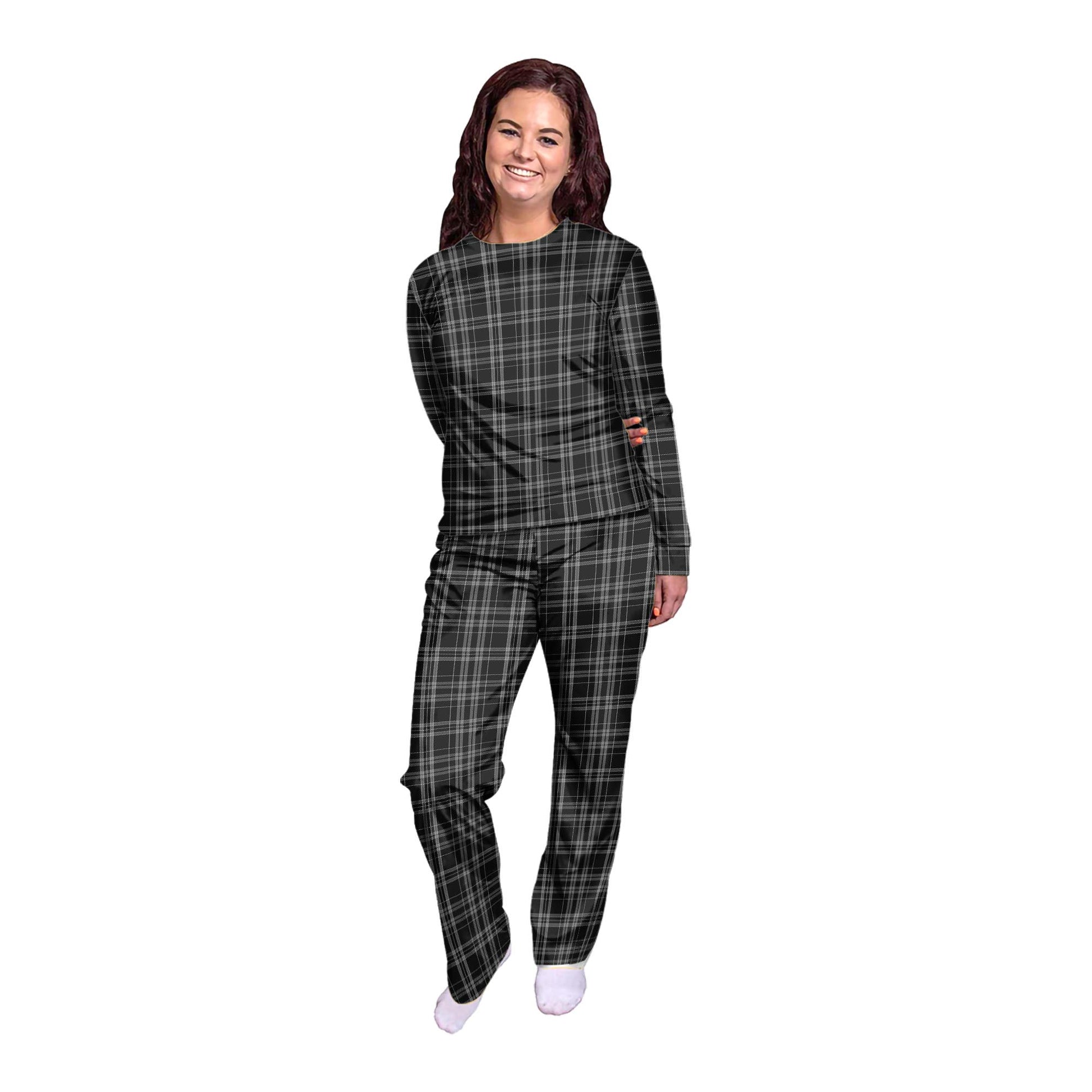 Clergy Grey Tartan Pajamas Family Set - Tartan Vibes Clothing