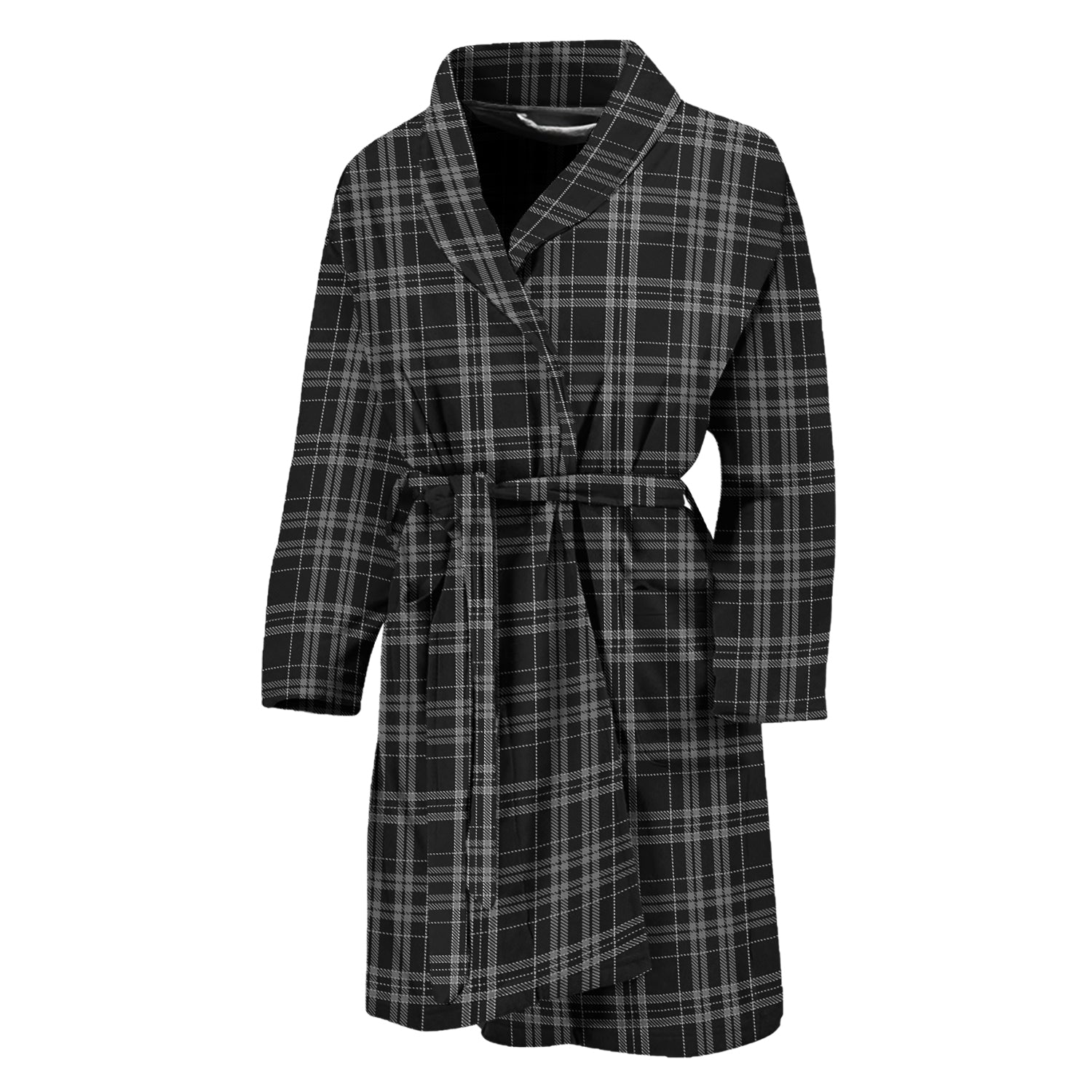 Clergy Grey Tartan Bathrobe - Tartan Vibes Clothing