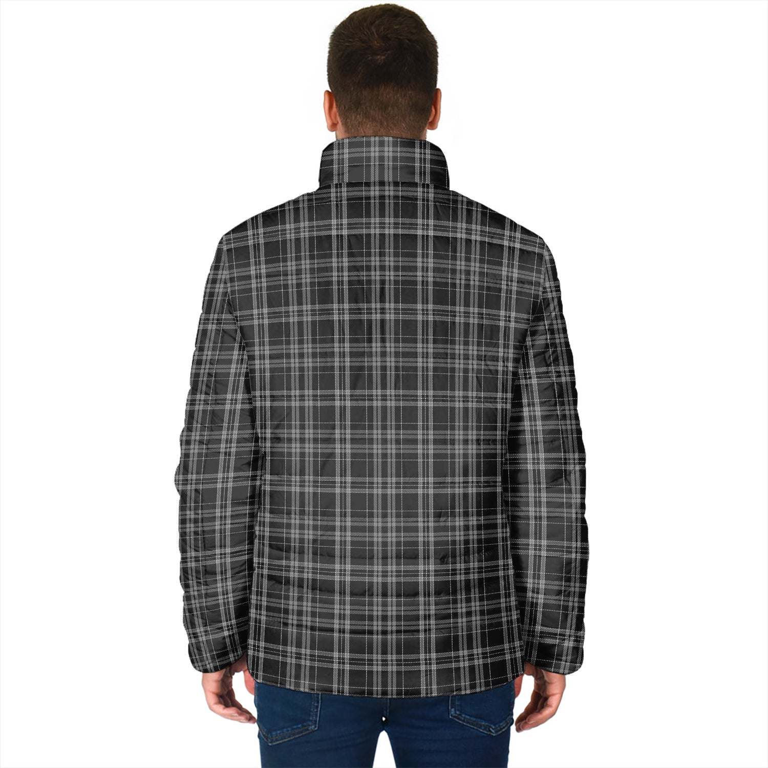 Clergy Grey Tartan Padded Jacket - Tartan Vibes Clothing