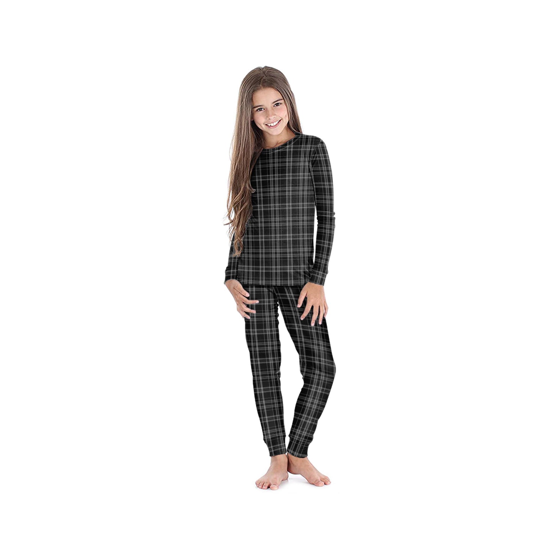 Clergy Grey Tartan Pajamas Family Set - Tartan Vibes Clothing