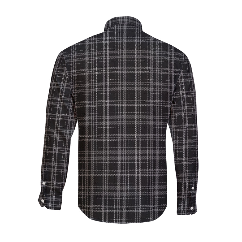 clergy-grey-tartan-long-sleeve-button-up-shirt