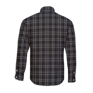 Clergy Grey Tartan Long Sleeve Button Up Shirt