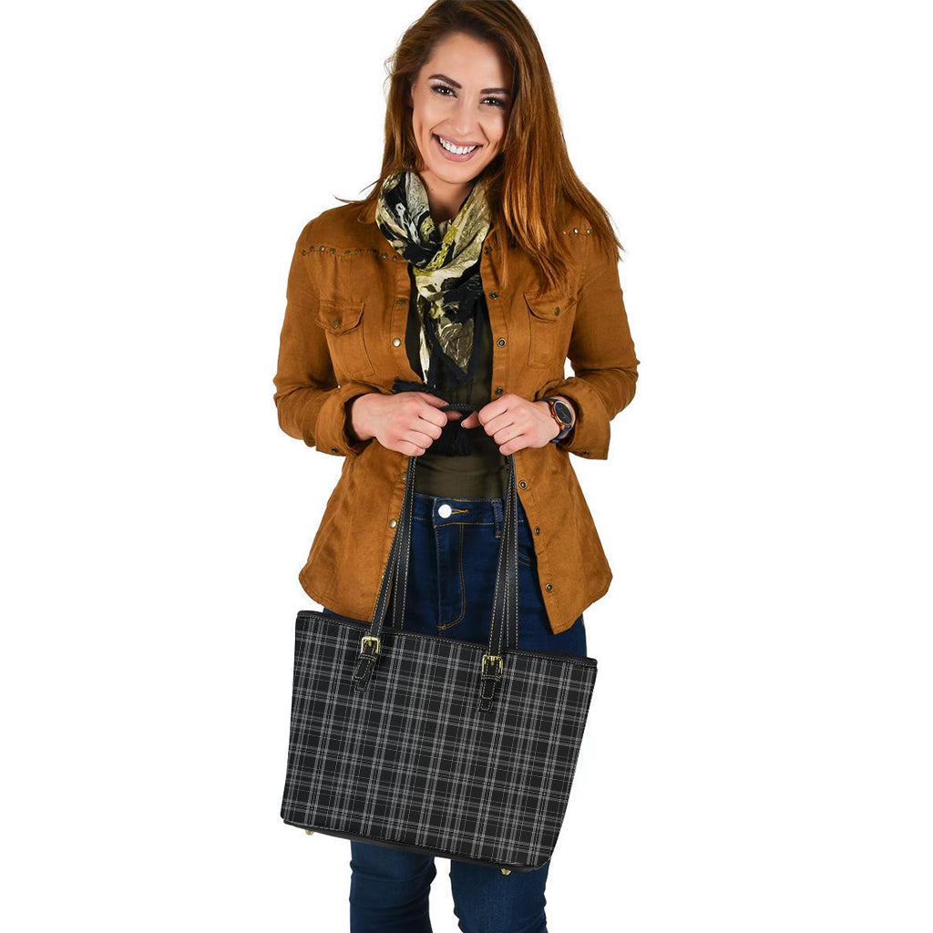 clergy-grey-tartan-leather-tote-bag