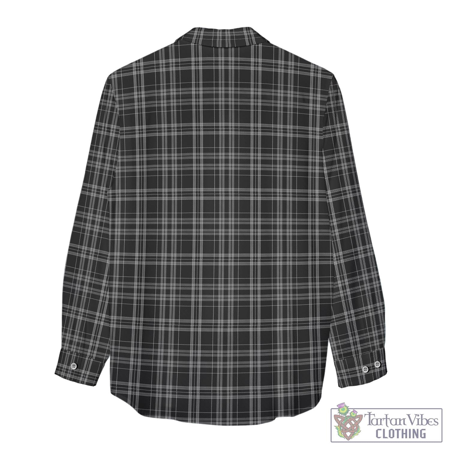 Clergy Grey Tartan Womens Casual Shirt