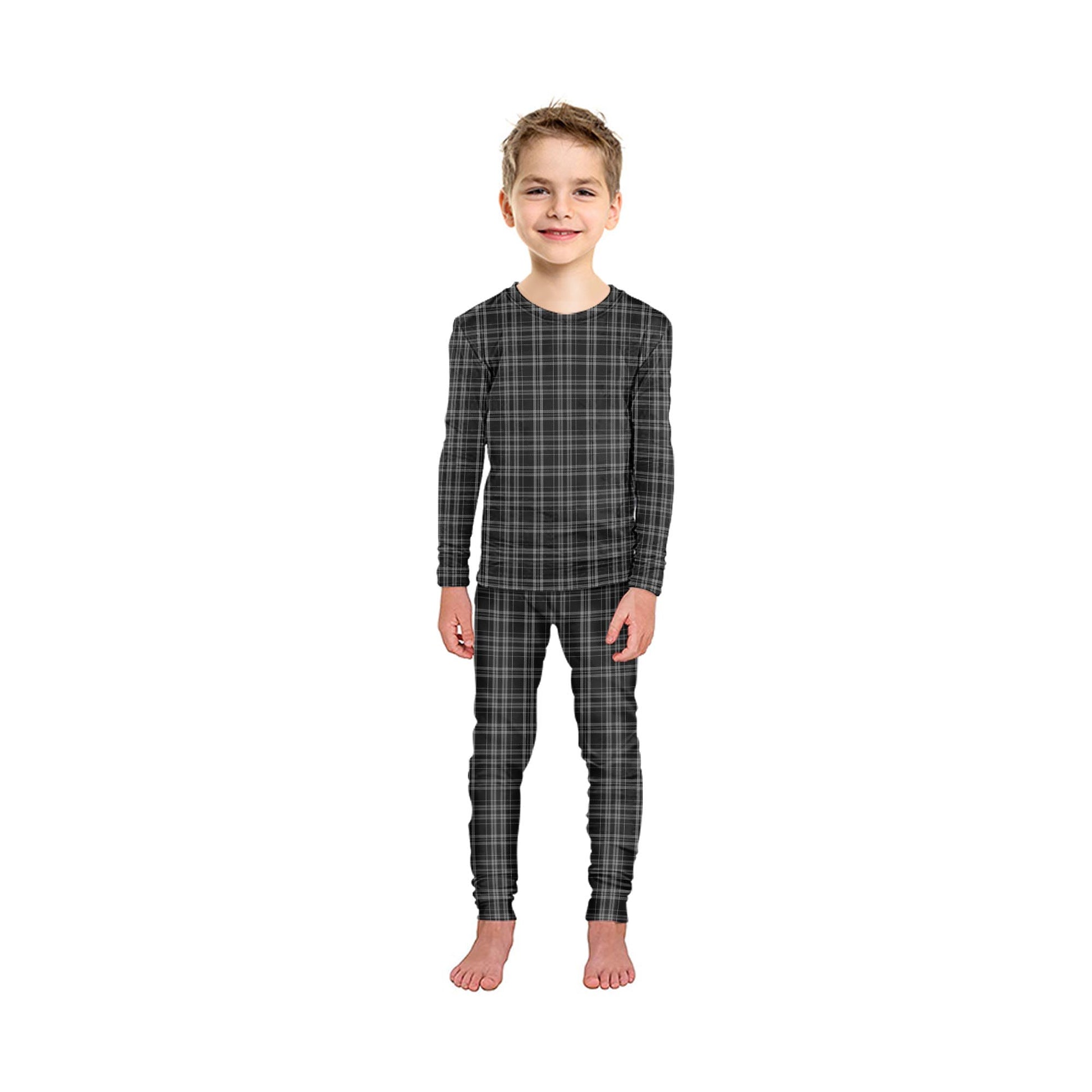 Clergy Grey Tartan Pajamas Family Set - Tartan Vibes Clothing