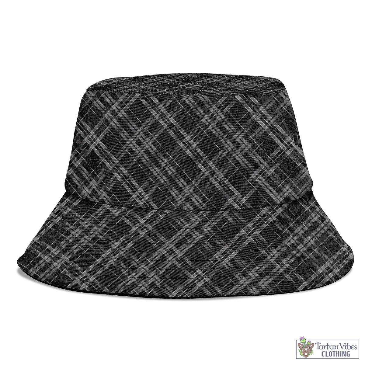 Tartan Vibes Clothing Clergy Grey Tartan Bucket Hat