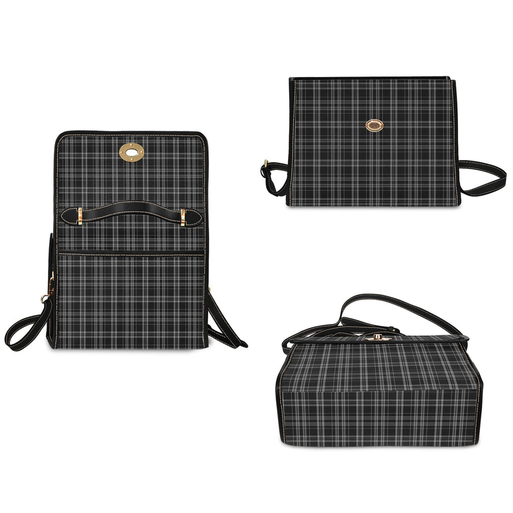 clergy-grey-tartan-leather-strap-waterproof-canvas-bag