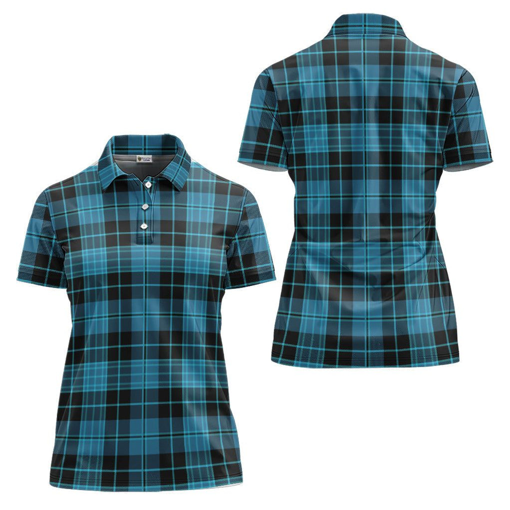Clergy Ancient Tartan Polo Shirt For Women - Tartan Vibes Clothing