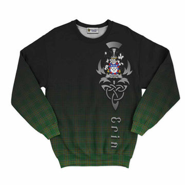 Clinton Irish Clan Sweatshirt with Coat of Arms Erin Go Bragh Celtic Inspired Unisex - Tartan Vibes Clothing