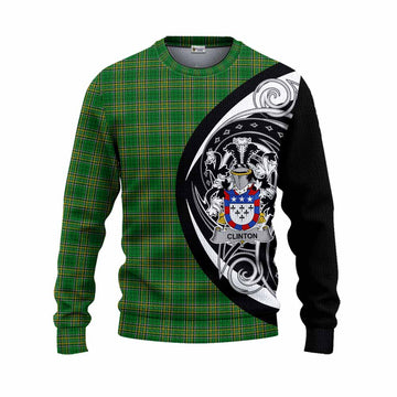 Clinton Irish Clan Knitted Sweater Celtic Circle Style Unisex - Tartan Vibes Clothing