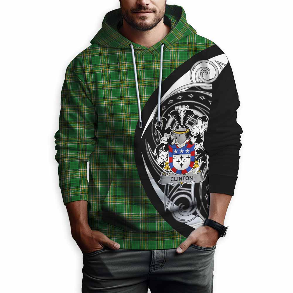 Clinton Irish Clan Hoodie Celtic Circle Style Pullover Hoodie - Tartan Vibes Clothing