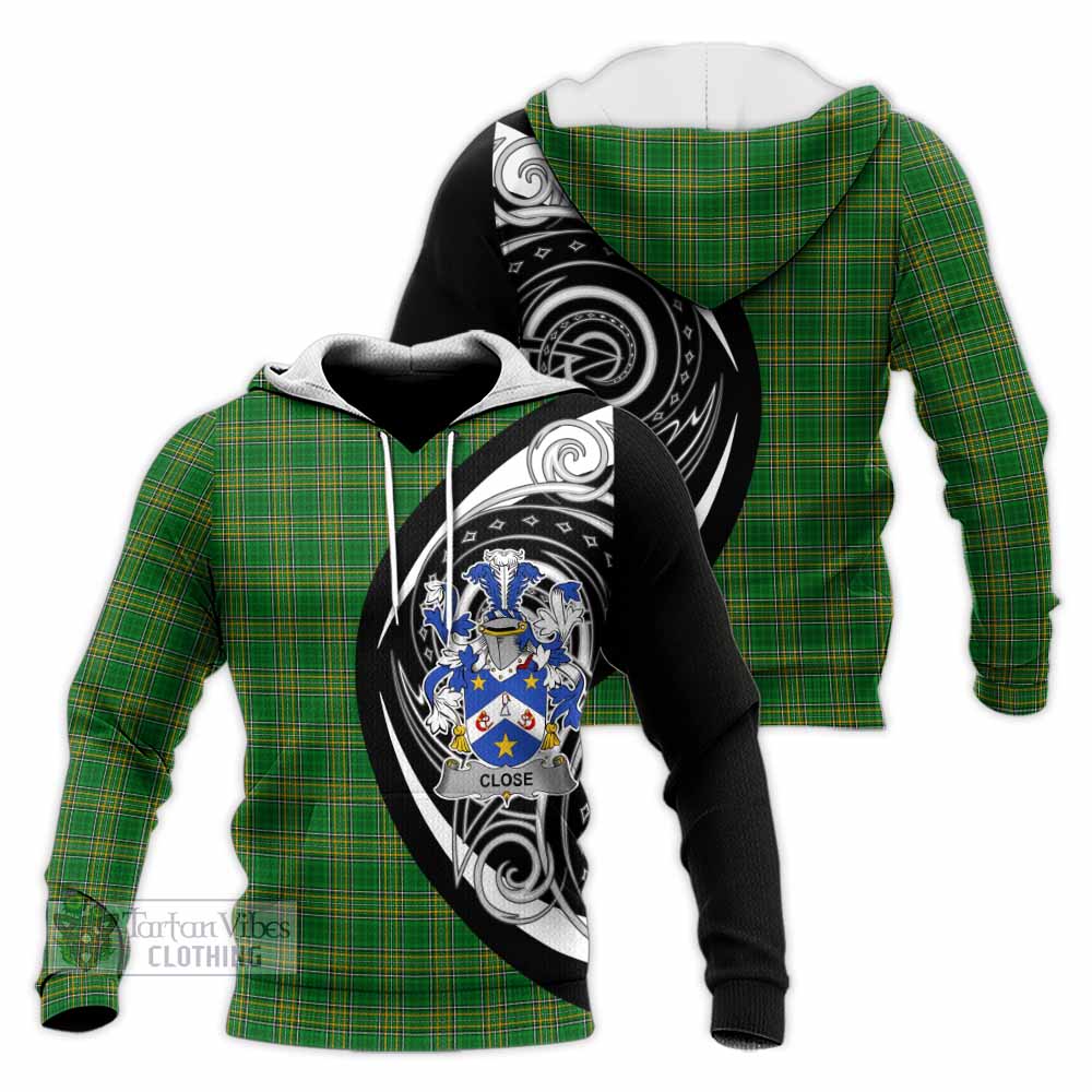 Close Irish Clan Knitted Hoodie Celtic Circle Style - Tartan Vibes Clothing