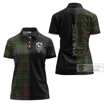 Cochrane Tartan Women's Polo Shirt with Family Crest and Half Of Me Style