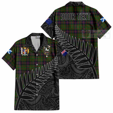 Cochrane Crest Tartan Short Sleeve Button Shirt with New Zealand Silver Fern Half Style