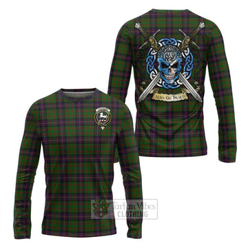 Cochrane Tartan Long Sleeve T-Shirt with Family Crest Celtic Skull Style