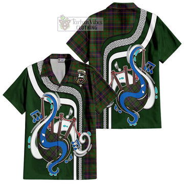 Cochrane Tartan Short Sleeve Button Shirt with Epic Bagpipe Style