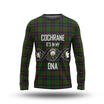 Cochrane Tartan Long Sleeve T-Shirt with Family Crest DNA In Me Style