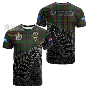 Cochrane Crest Tartan Cotton T-shirt with New Zealand Silver Fern Half Style