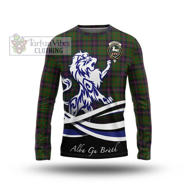 Cochrane Tartan Long Sleeve T-Shirt with Alba Gu Brath Regal Lion Emblem