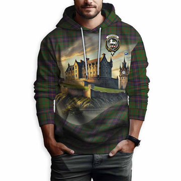 Cochrane Tartan Family Crest Hoodie with Scottish Ancient Castle Style Pullover Hoodie - Tartan Vibes Clothing