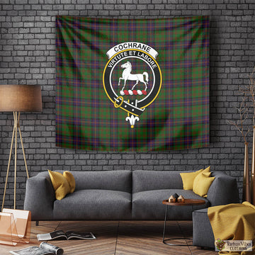 Cochrane Tartan Tapestry Wall Hanging and Home Decor for Room with Family Crest