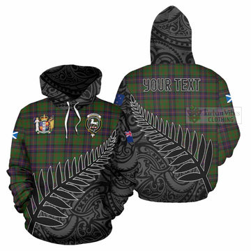 Cochrane Crest Tartan Hoodie with New Zealand Silver Fern Half Style