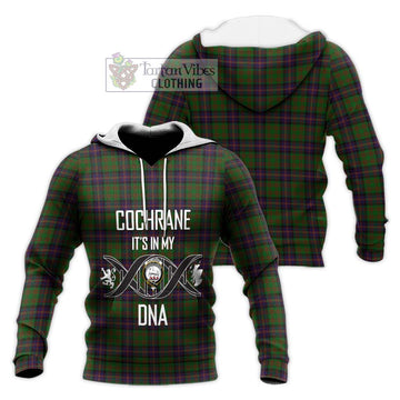 Cochrane Tartan Knitted Hoodie with Family Crest DNA In Me Style