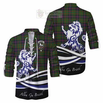 Cochrane Tartan Ghillie Kilt Shirt with Alba Gu Brath Regal Lion Emblem