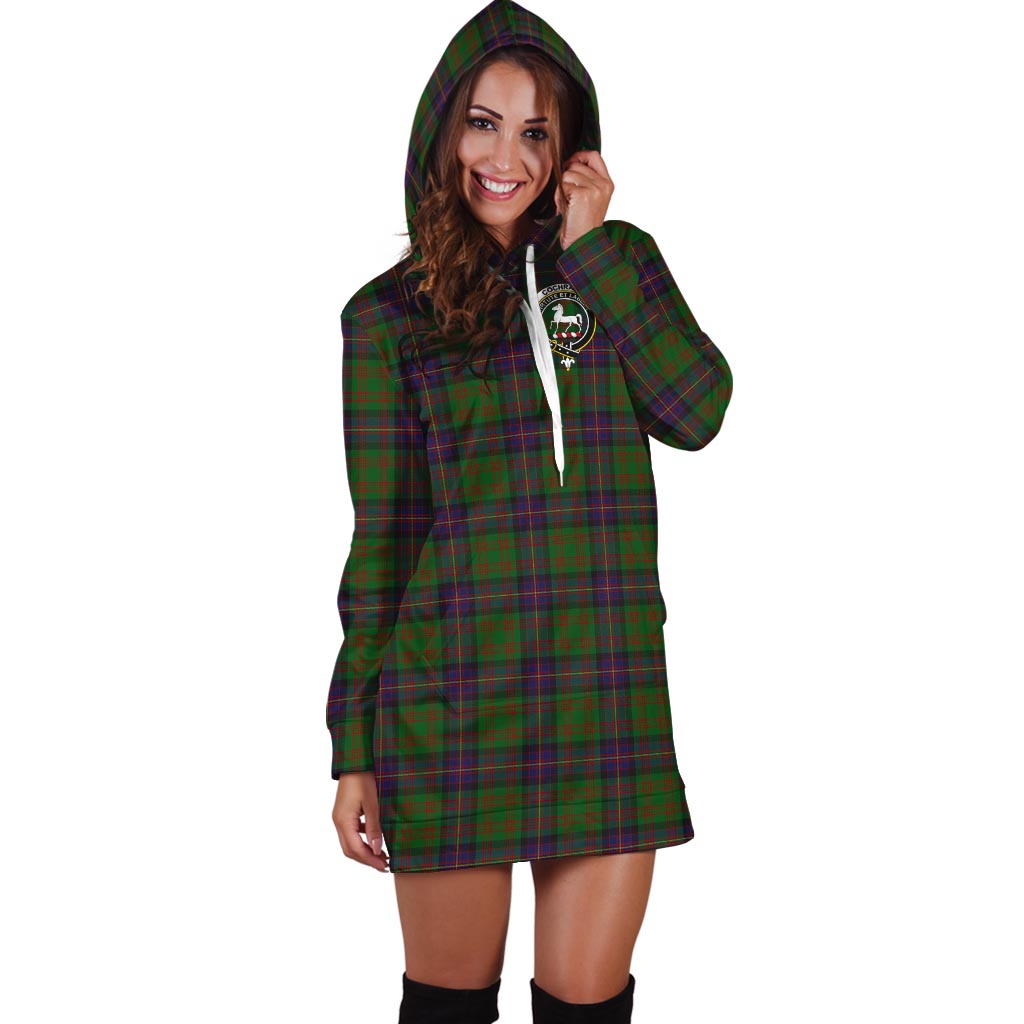 Cochrane Tartan Hoodie Dress with Family Crest - Tartan Vibes Clothing