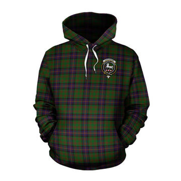 Cochrane Tartan Cotton Hoodie with Family Crest Celtic Skull Style