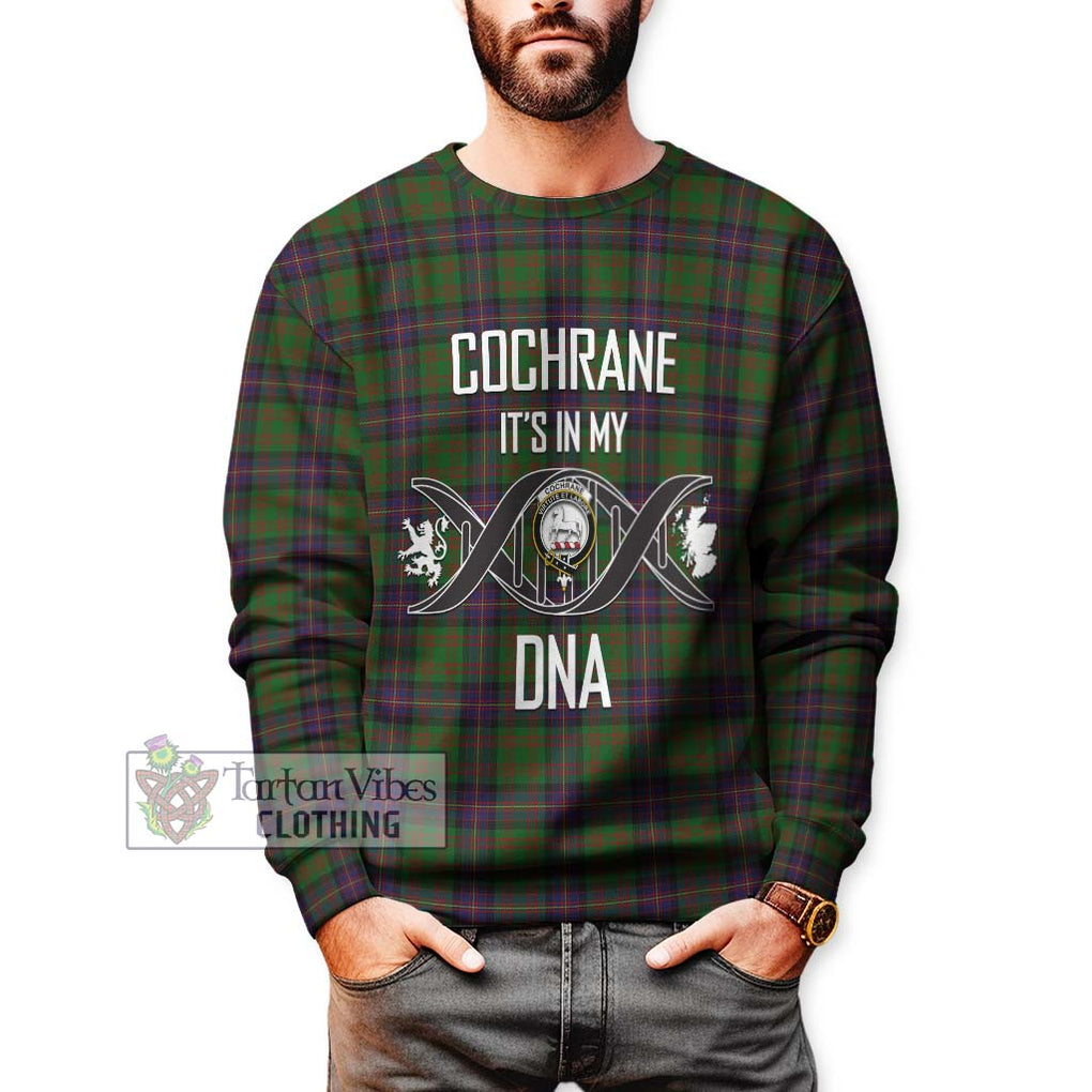 Cochrane Tartan Sweatshirt with Family Crest DNA In Me Style Unisex - Tartanvibesclothing Shop