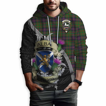 Cochrane Tartan Family Crest Hoodie Lion Rampant Royal Thistle Shield Celtic Inspired Pullover Hoodie - Tartan Vibes Clothing