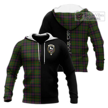 Cochrane Tartan Knitted Hoodie with Family Crest and Half Of Me Style