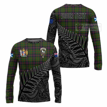 Cochrane Crest Tartan Long Sleeve T-Shirt with New Zealand Silver Fern Half Style