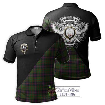 Cochrane Tartan Polo Shirt with Family Crest and Military Logo Style