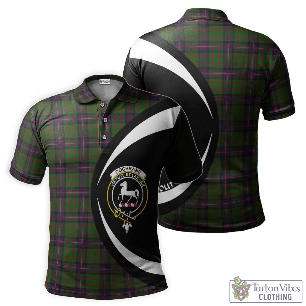 Cochrane Tartan Men's Polo Shirt with Family Crest Circle Style Kid - Tartan Vibes Clothing