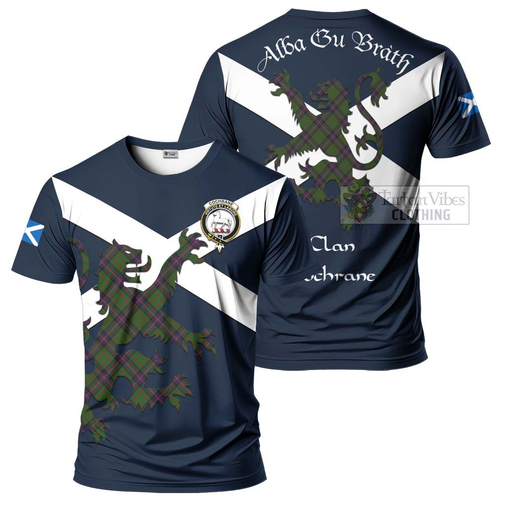 Tartan Vibes Clothing Cochrane Tartan Lion Rampant T-Shirt – Proudly Display Your Heritage with Alba Gu Brath and Clan Name