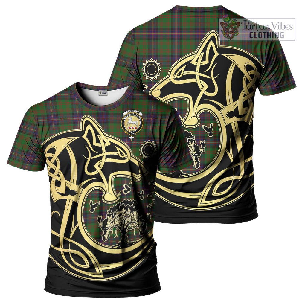 Cochrane Tartan T-Shirt with Family Crest Celtic Wolf Style Kid's Shirt - Tartan Vibes Clothing