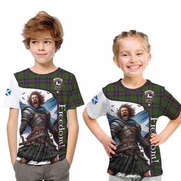 Cochrane Crest Tartan Kid T-Shirt Inspired by the Freedom of Scottish Warrior