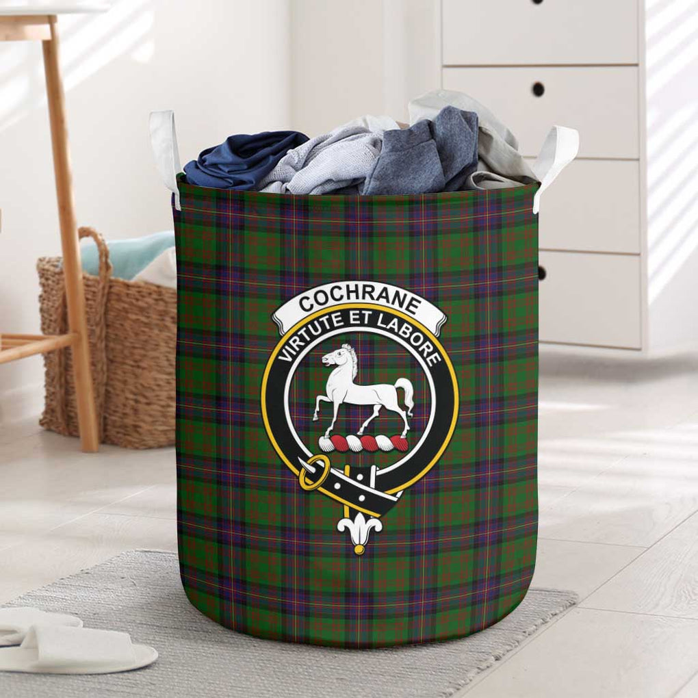 Cochrane Tartan Laundry Basket with Family Crest One Size - Tartanvibesclothing Shop