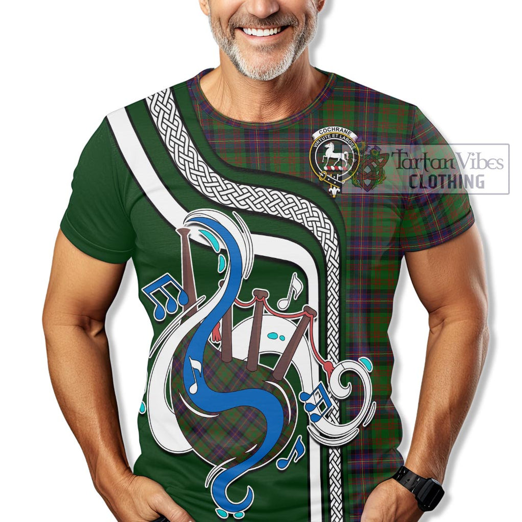 Cochrane Tartan T-Shirt with Epic Bagpipe Style Kid's Shirt - Tartanvibesclothing Shop