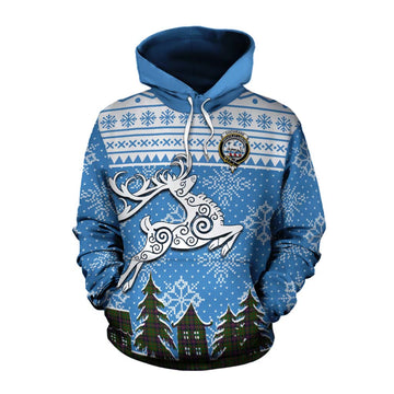 Cochrane Clan Christmas Cotton Hoodie Celtic Reindeer Style