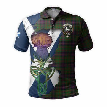 Cochrane Tartan Family Crest Polo Shirt Scottish Thistle Celtic Inspired Kid - Tartan Vibes Clothing