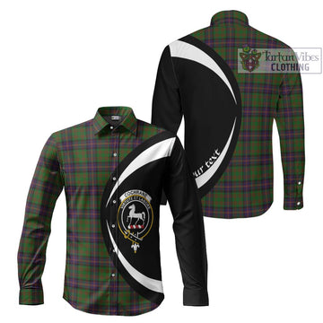 Cochrane Tartan Long Sleeve Button Up with Family Crest Circle Style