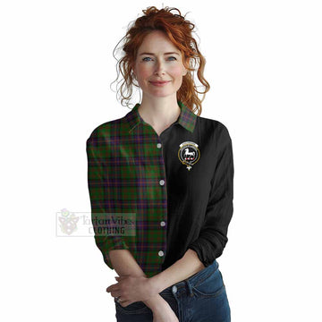 Cochrane Tartan Women's Casual Shirt with Family Crest and Half Of Me Style