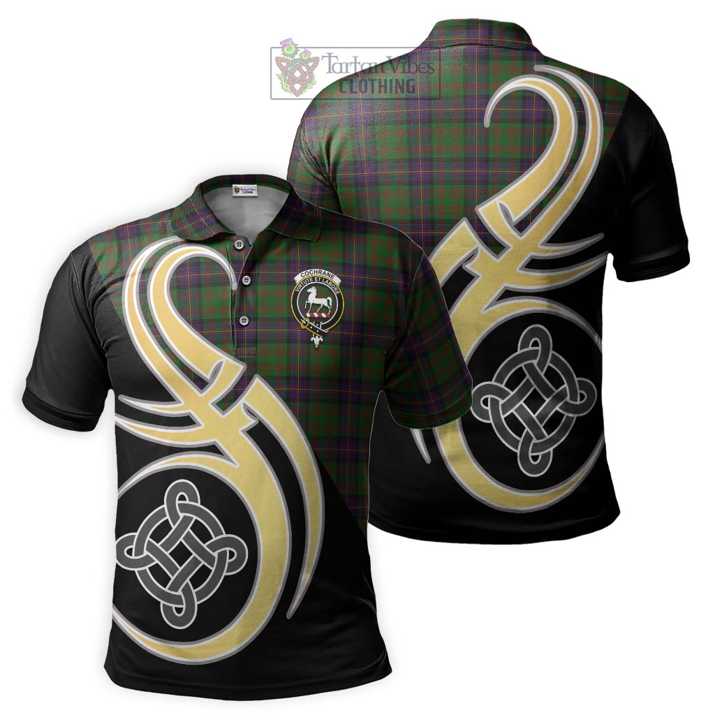 Cochrane Tartan Polo Shirt with Family Crest and Celtic Symbol Style Kid - Tartan Vibes Clothing